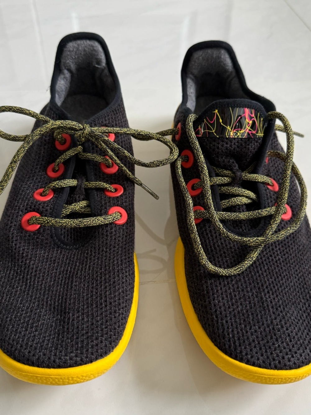Allbirds Tree Runner Sneakers Limited Edition - Heathered Black / Yellow / Red